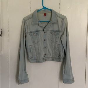 Light wash denim jacket